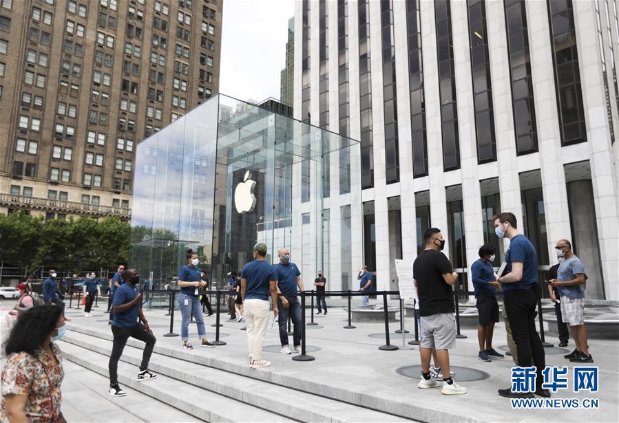 （國(guó)際）（2）紐約市部分蘋果商店“重啟”