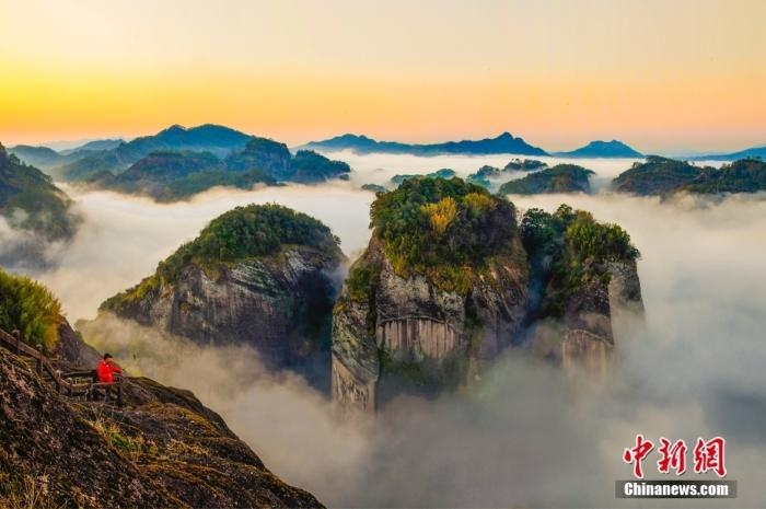 武夷山天游云海。黃海 攝