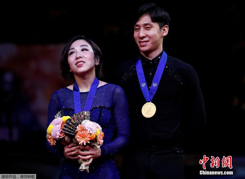 資料圖：隋文靜/韓聰奪冠。