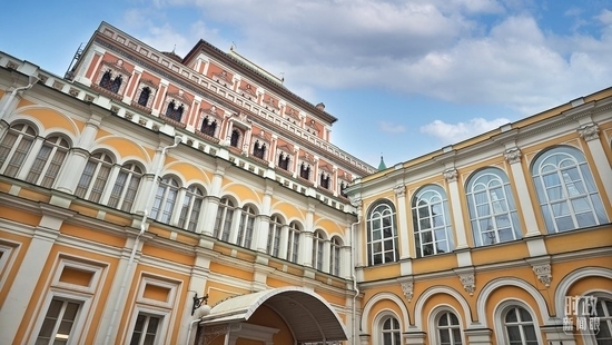  △當?shù)貢r間3月21日，莫斯科，克里姆林宮。（總臺央廣記者潘毅拍攝）