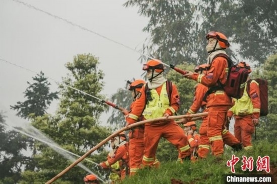 演練現(xiàn)場(chǎng)。瀘州消防供圖