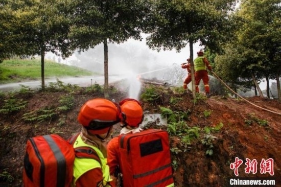 演練現(xiàn)場(chǎng)。瀘州消防供圖