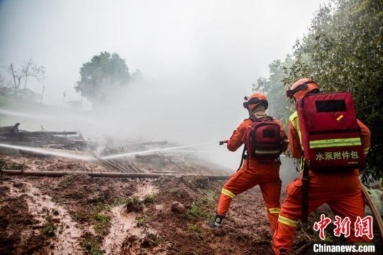 演練現(xiàn)場(chǎng)。瀘州消防供圖