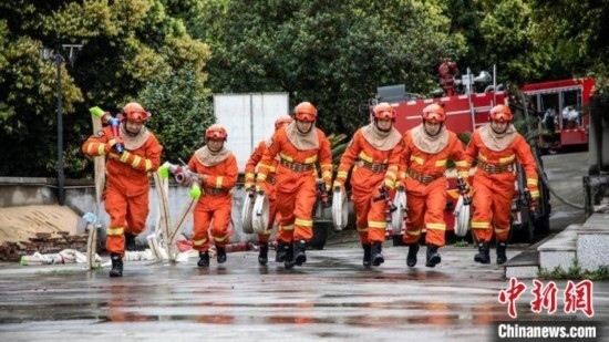 演練現(xiàn)場(chǎng)。瀘州消防供圖