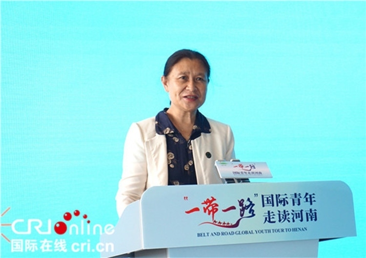 中國(guó)人民對(duì)外友好協(xié)會(huì)二級(jí)巡視員李冬梅致辭。賈親親 攝