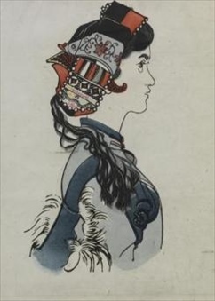 黃永玉創(chuàng)作的《阿詩瑪》插畫系列(1955年)