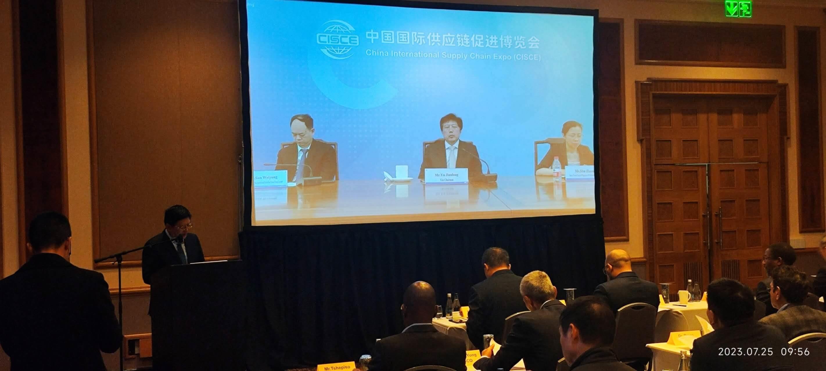 唐中東總領(lǐng)事致辭。圖片來源：貿(mào)促會(huì)