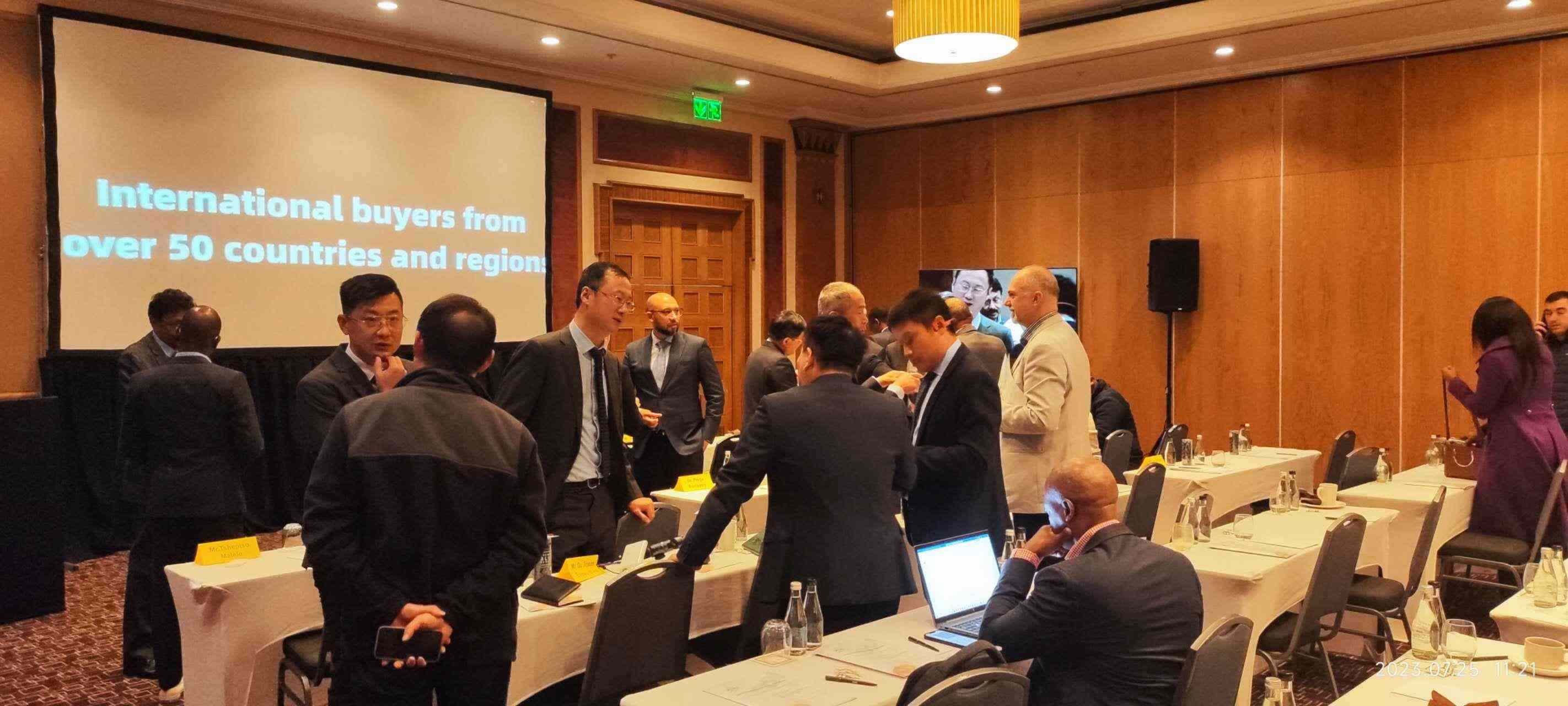 中南企業(yè)現(xiàn)場(chǎng)交流。圖片來源：貿(mào)促會(huì)