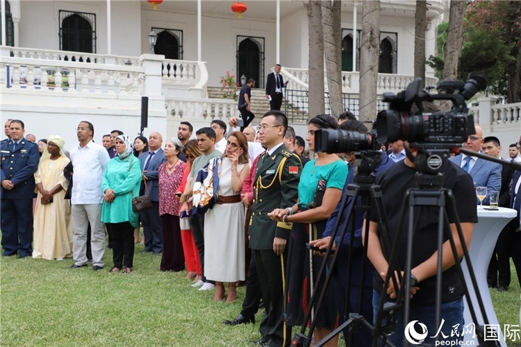 圖為招待會現(xiàn)場。人民網記者 王傳寶攝