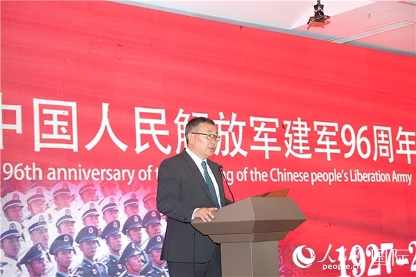 蒙古國國防部副部長瑪格奈致辭。人民網(wǎng)記者 霍文攝J