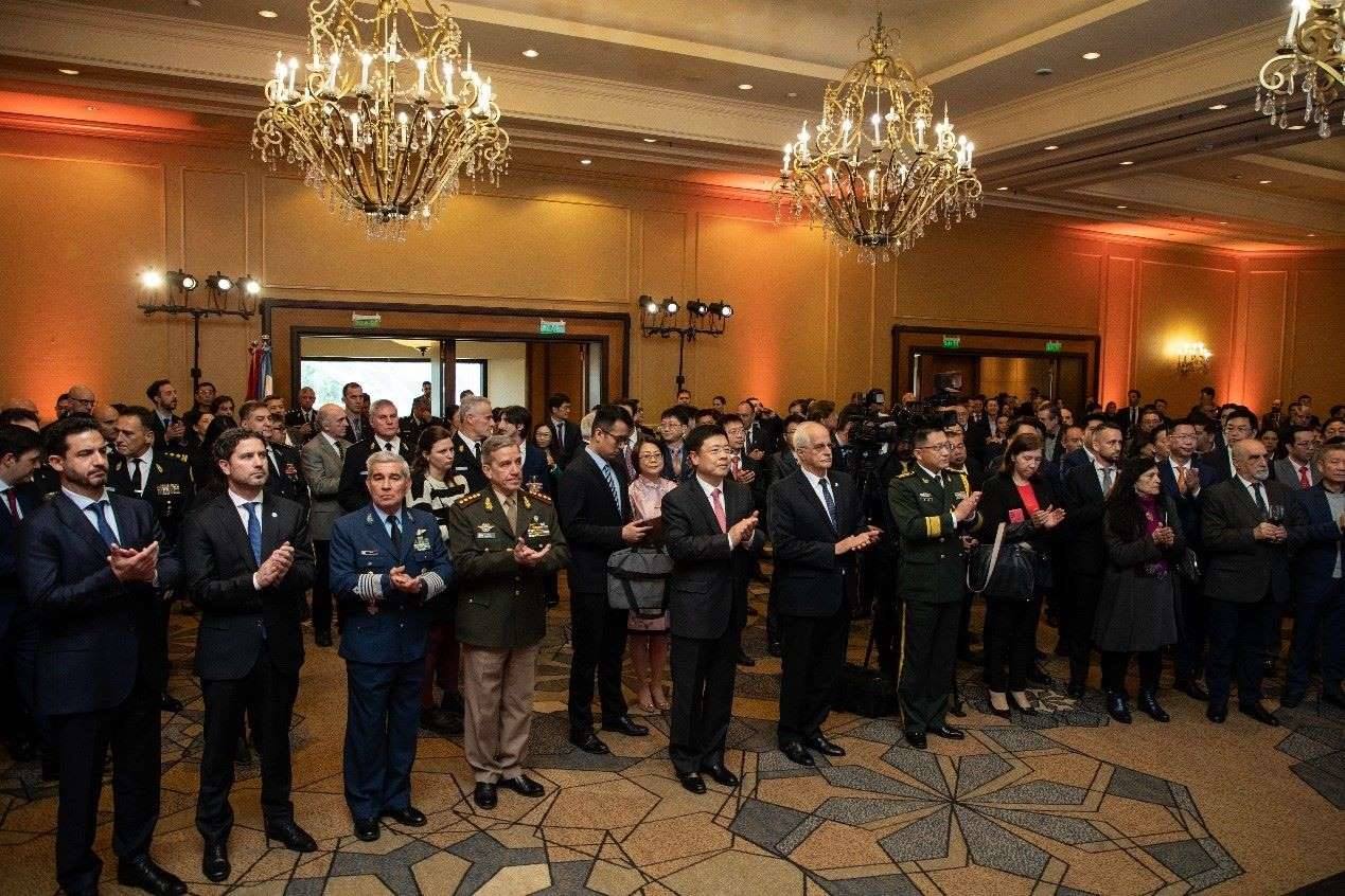 招待會現(xiàn)場氣氛熱烈友好。中國駐阿根廷大使館供圖