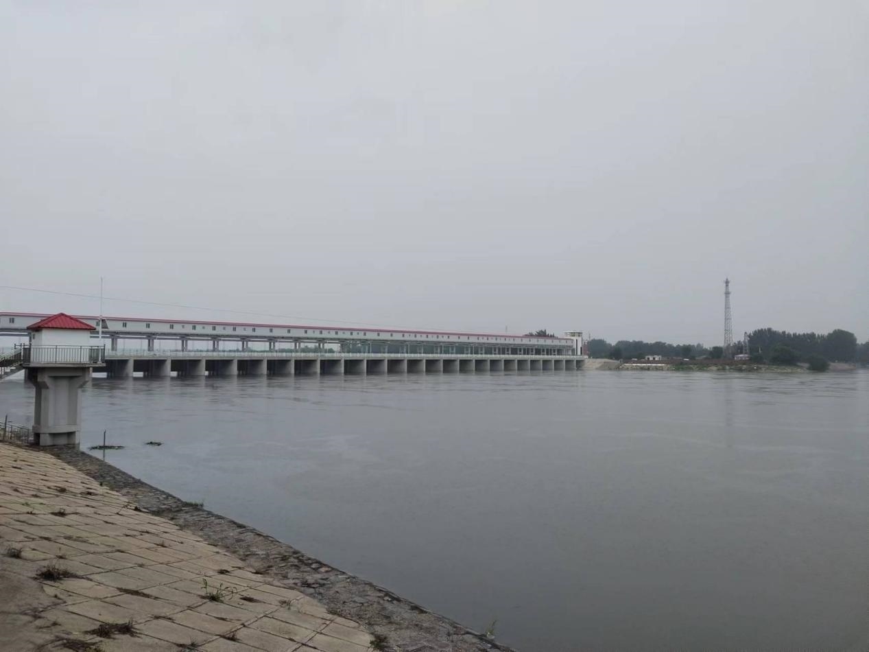 獨流減河進洪閘。受訪者供圖