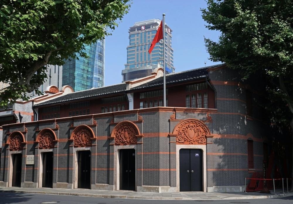 2023年6月9日拍攝的中共一大會址外景。新華社記者 劉穎 攝