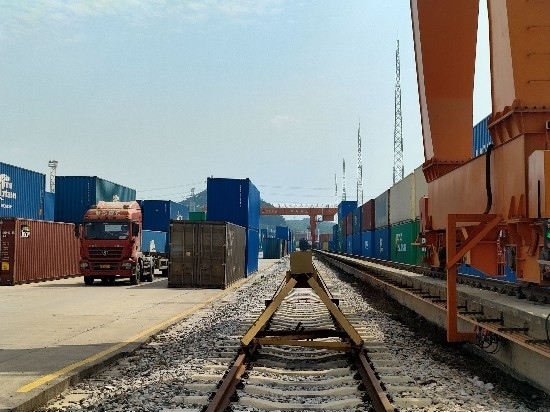 廣州東部公鐵聯(lián)運樞紐（增城西站）。人民網(wǎng) 王雅蝶攝