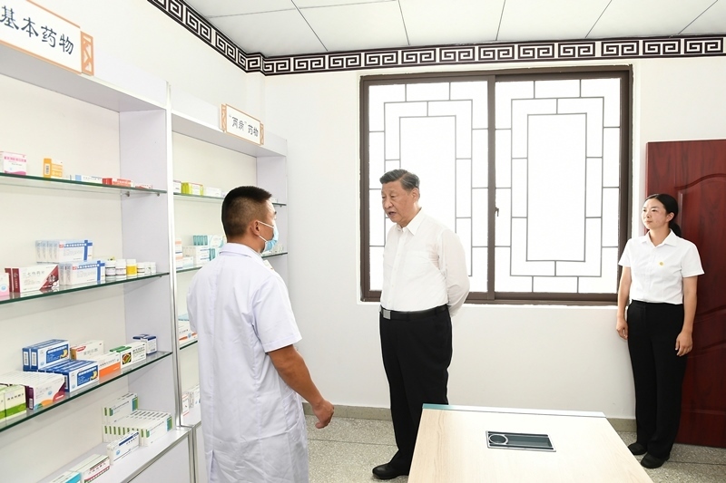 2022年6月8日，習(xí)近平總書記在四川眉山東坡區(qū)太和鎮(zhèn)永豐村考察。