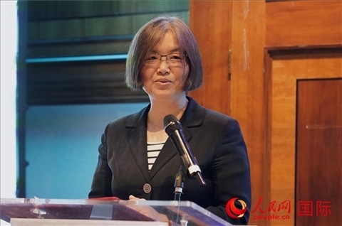 薛伶致辭。人民網(wǎng) 郭錦標(biāo)攝