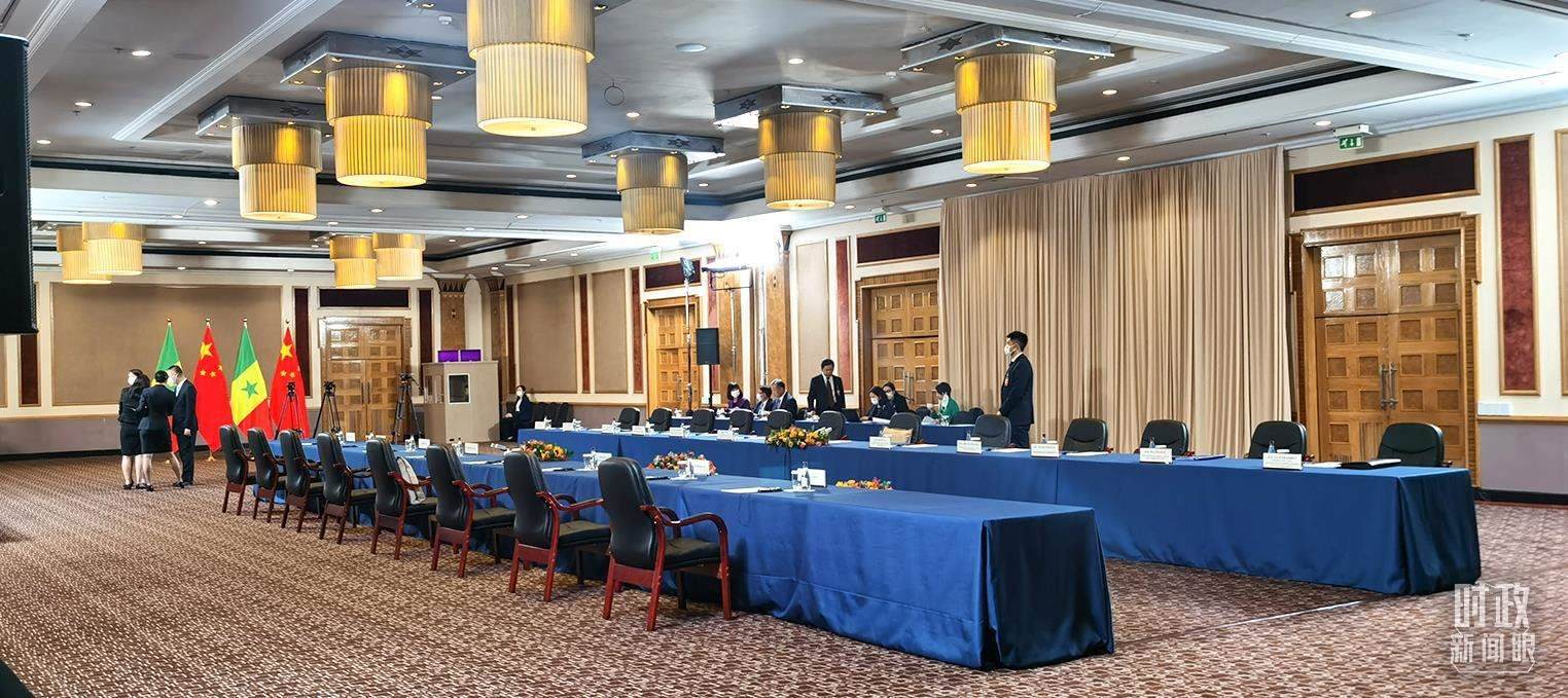 △23日下午，4場(chǎng)會(huì)見(jiàn)在這里舉行。（總臺(tái)央視記者郭鴻拍攝）