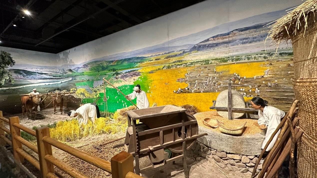 《朝鮮族民俗陳列》展廳。人民網(wǎng)記者 金洪花攝