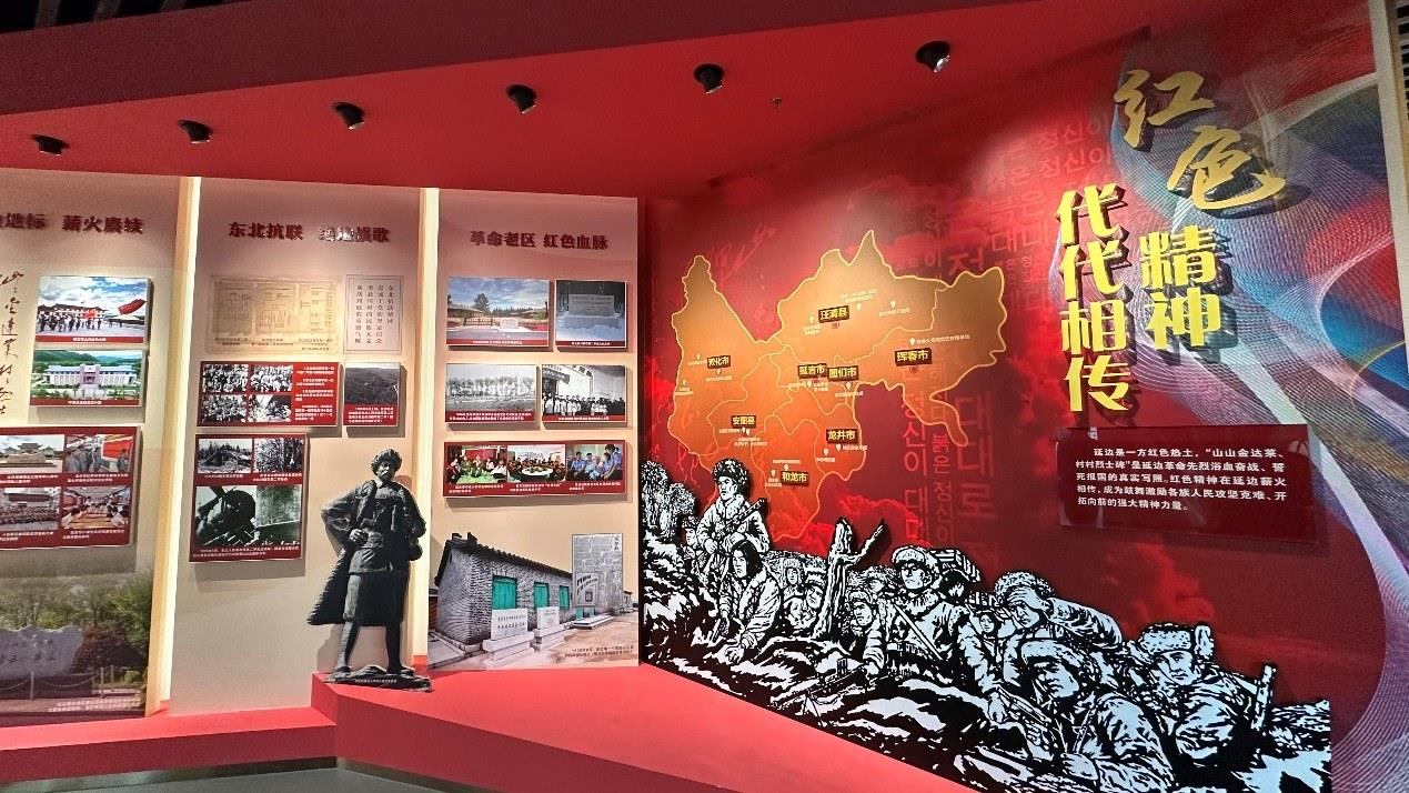 《千秋正氣-朝鮮族革命斗爭(zhēng)史陳列》展廳。人民網(wǎng)記者 金洪花攝