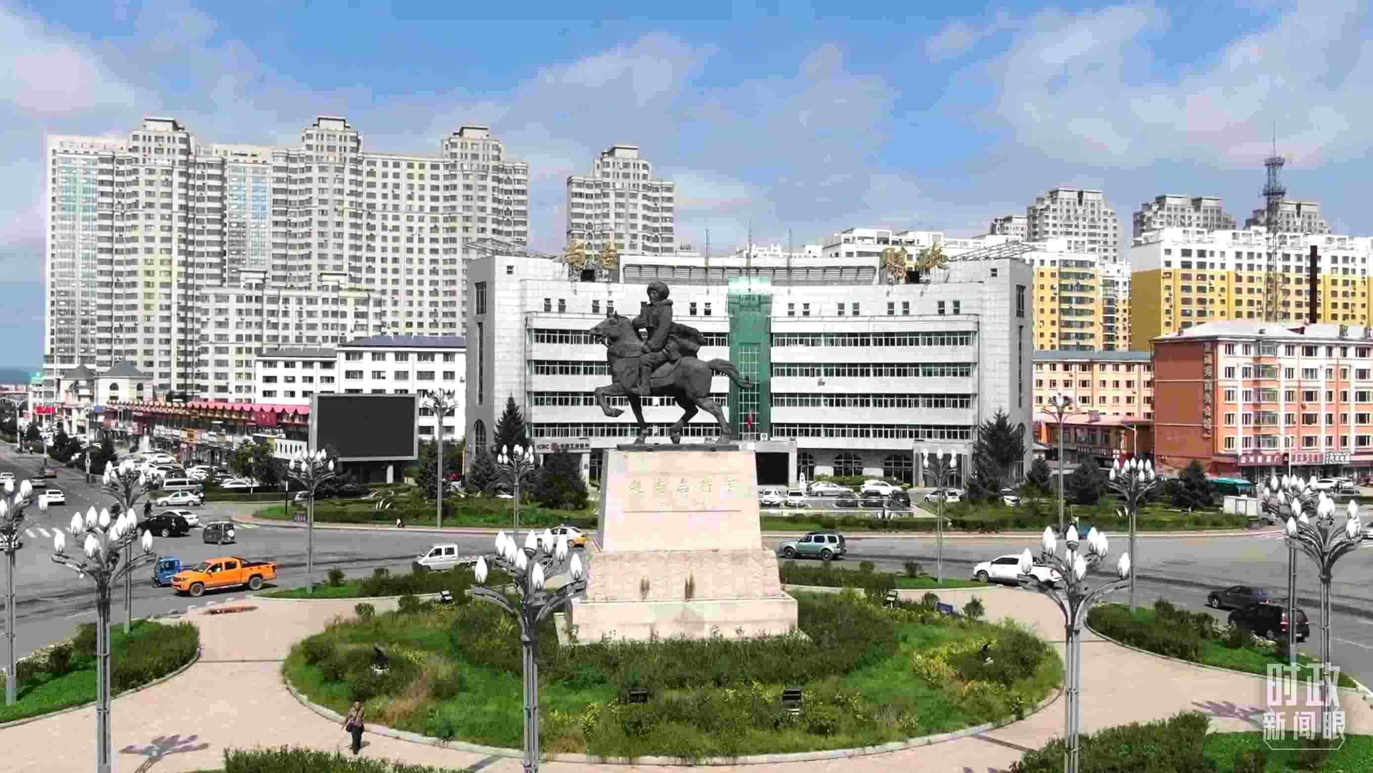 △哈爾濱市尚志市航拍。（總臺(tái)央視記者張耿生拍攝）