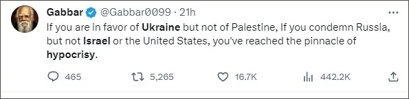 巴以爆發(fā)新沖突后，他再指西方“雙標(biāo)”