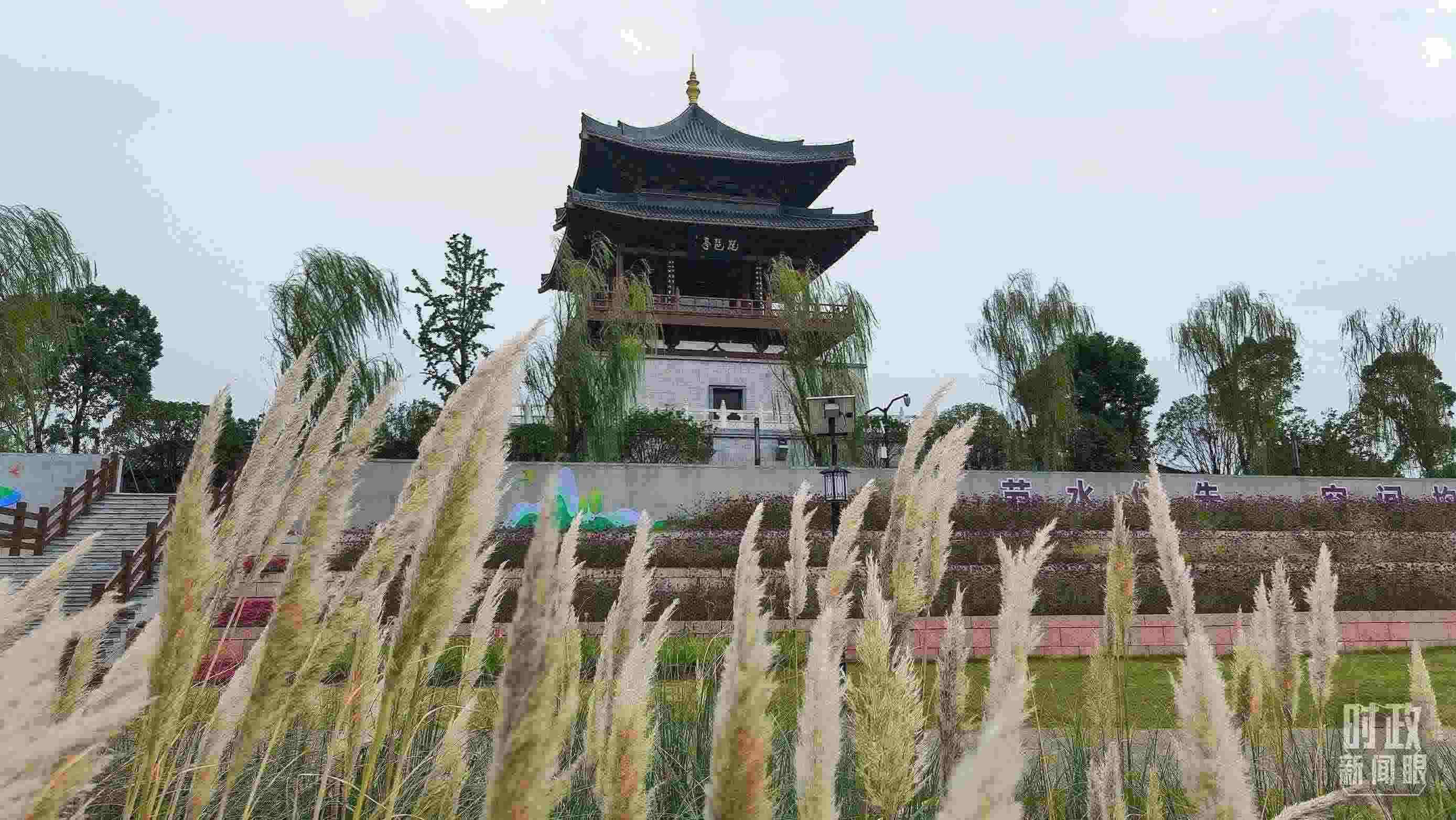 △長江國家文化公園九江城區(qū)段。（總臺央視記者程鋮拍攝）