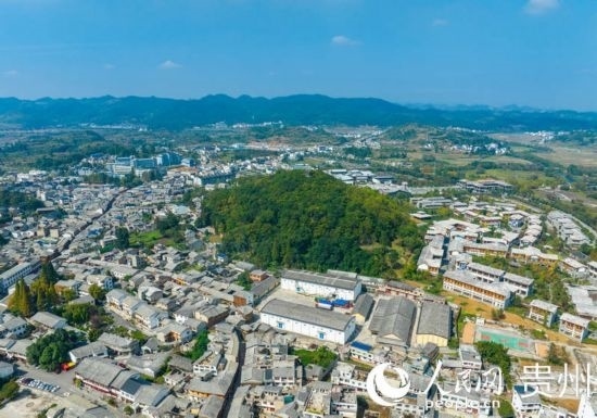 航拍舊州古鎮(zhèn)。人民網(wǎng) 陽茜攝