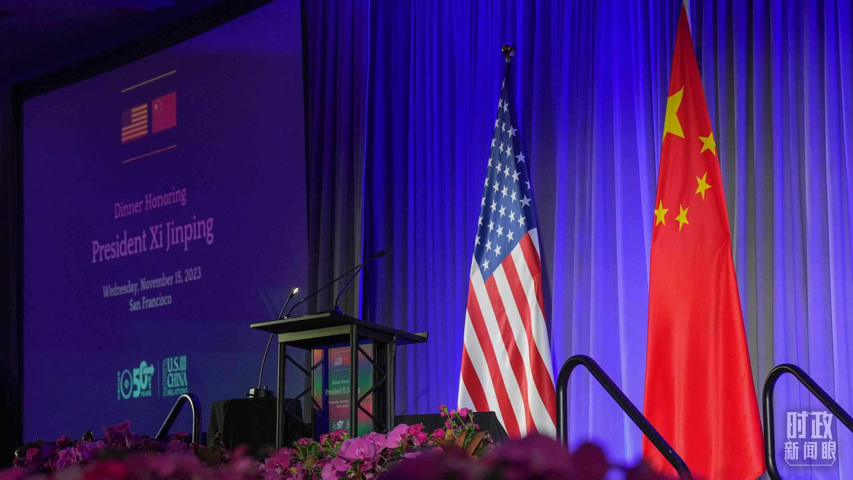 歡迎宴會當(dāng)晚，習(xí)近平在這里發(fā)表演講。（總臺國廣記者李晉拍攝）