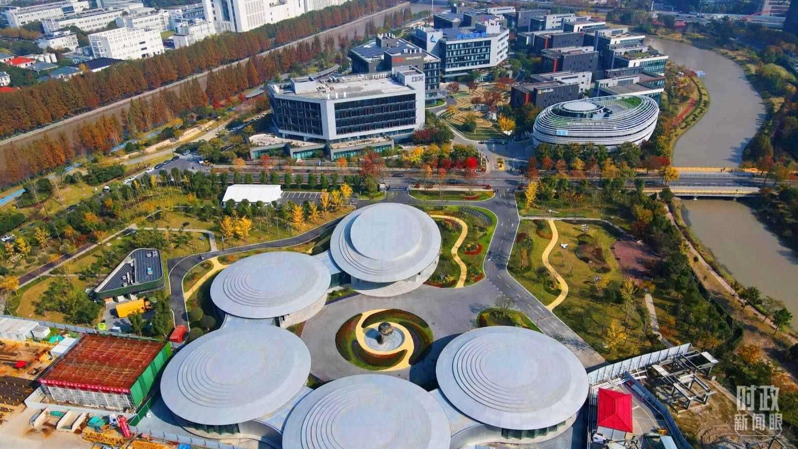 △張江科學(xué)城未來公園。（總臺央視記者范凱拍攝）