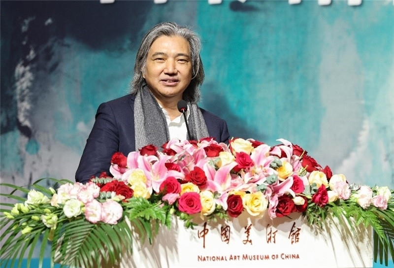 吳為山致辭。主辦方供圖