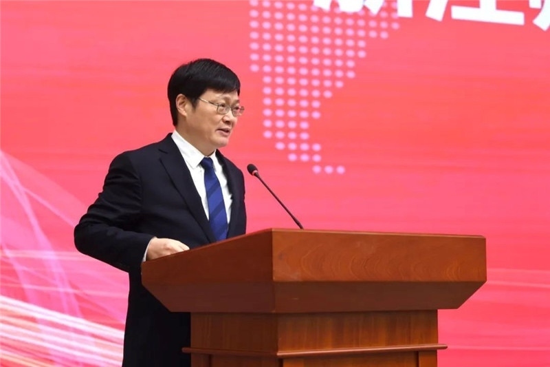 浙江師范大學校長蔣云良主持會議。主辦方供圖