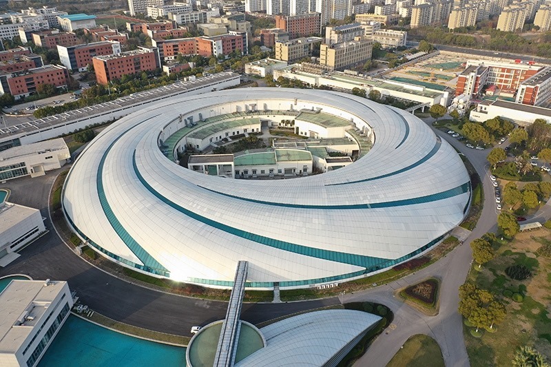 2019年3月12日，航拍上海光源項目。