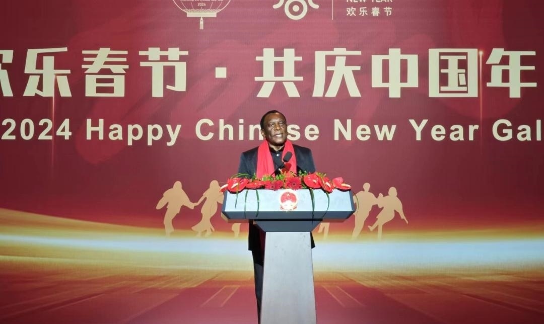 南非駐華大使謝勝文閣下致辭。中國(guó)駐南非大使館供圖