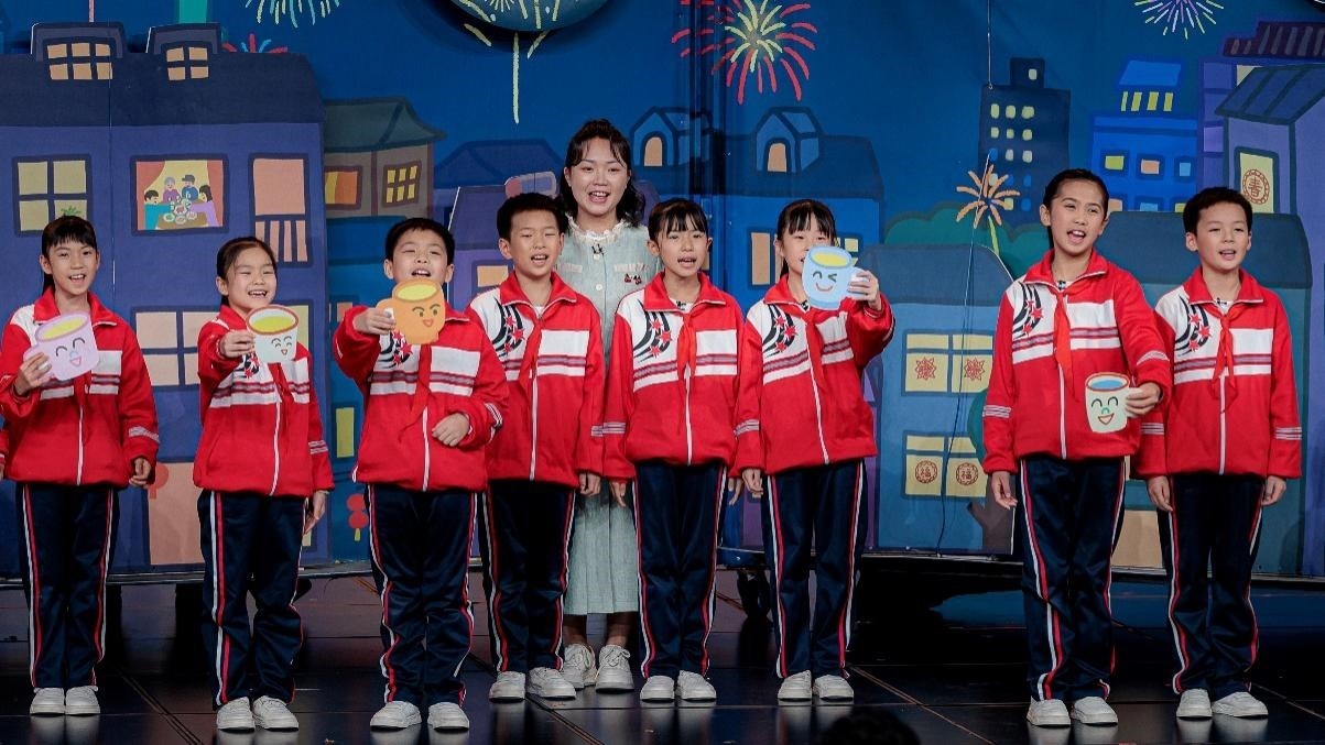 湖南省懷化市會同縣粟裕希望小學田野詩班彩排現(xiàn)場。主辦方供圖