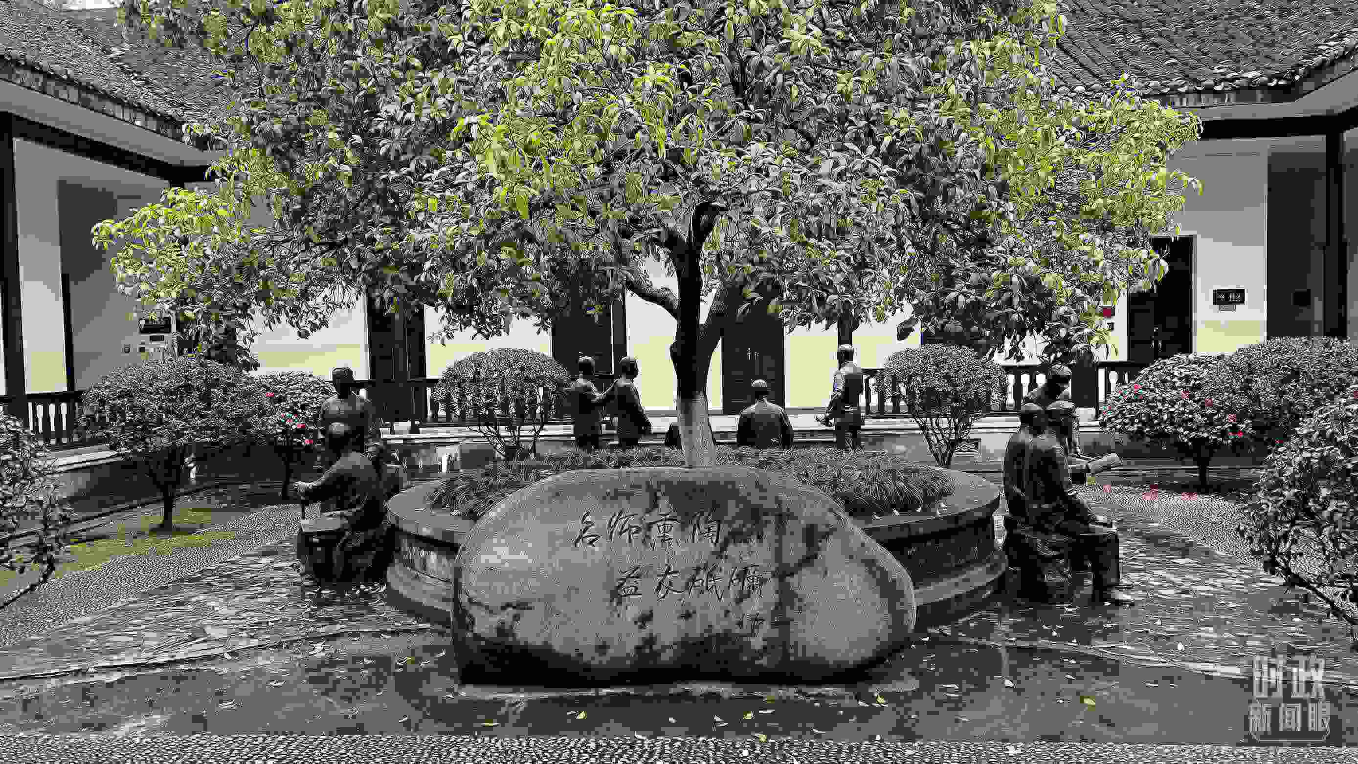 △湖南第一師范學(xué)院（城南書院校區(qū)）。（總臺央視記者覃思拍攝）