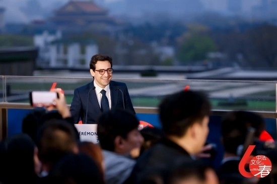 4月1日，法國外長塞茹爾內(nèi)出席第18屆“中法文化之春”藝術(shù)節(jié)開幕式。圖片來源：法國駐華大使館