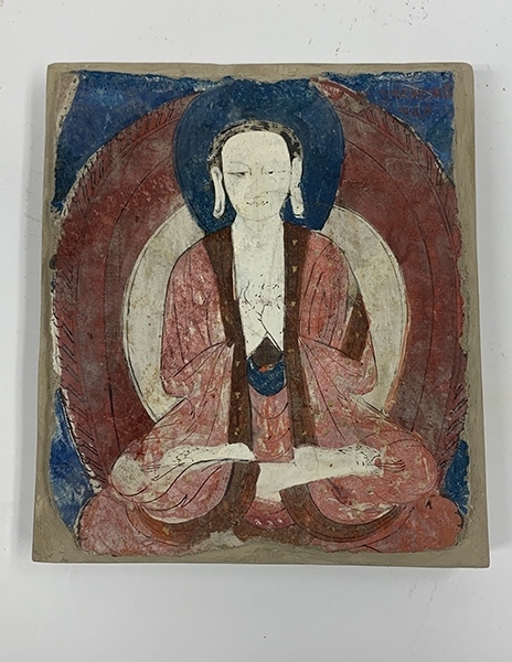 佛像壁畫殘片（暫定名）。國家文物局供圖