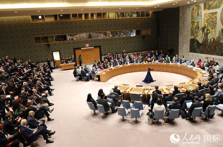 4月18日，聯(lián)合國總部安理會投票現(xiàn)場。 人民網(wǎng)記者 李志偉攝