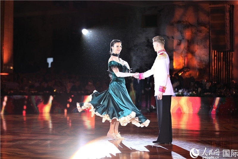 第五屆“克里姆林宮杯”國標舞錦標賽現(xiàn)場。于子恒攝