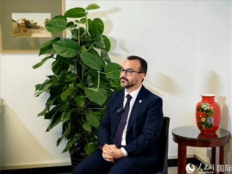 巴西文化部副部長卡西修斯·羅薩接受人民網(wǎng)專訪。人民網(wǎng)記者 符園園攝