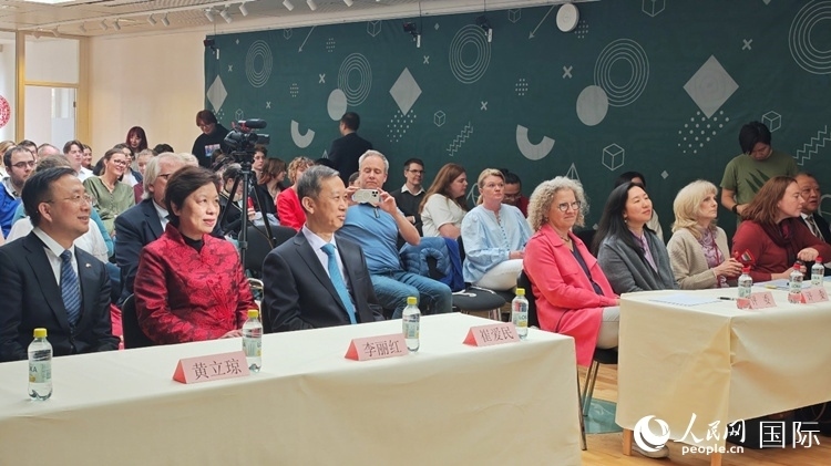 “漢語橋”瑞典賽區(qū)預選賽現(xiàn)場。人民網記者 殷淼攝