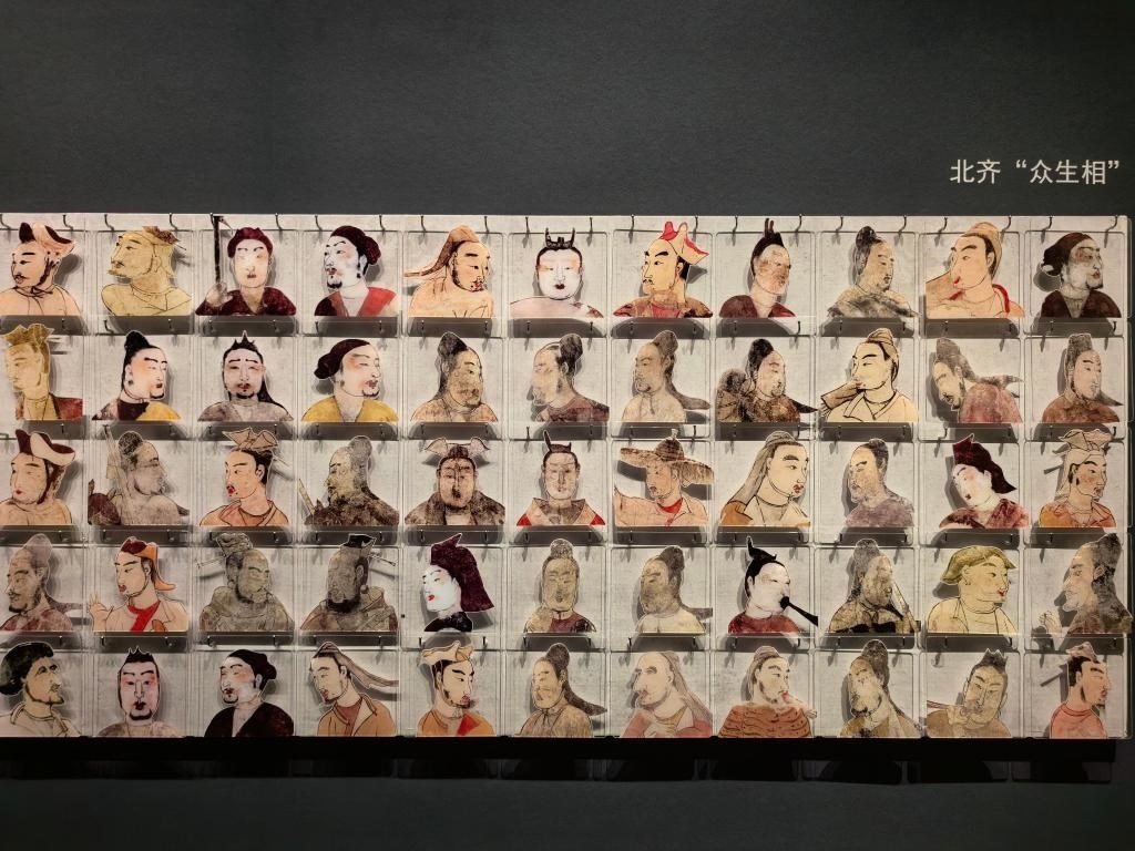 太原北齊壁畫博物館從山西北朝壁畫中提取人物元素展現(xiàn)當(dāng)時(shí)民族融合、文化交流。太原北齊壁畫博物館供圖