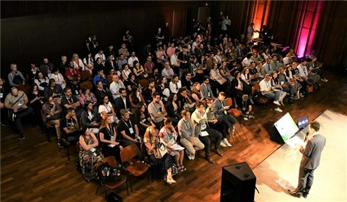 “視聽中國”——文化與商業(yè)機遇推介會暨中國視聽節(jié)目展映會現(xiàn)場。 中廣國際公司供圖