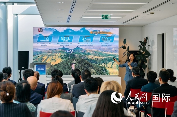 咸陽市招商局局長王苗致辭。