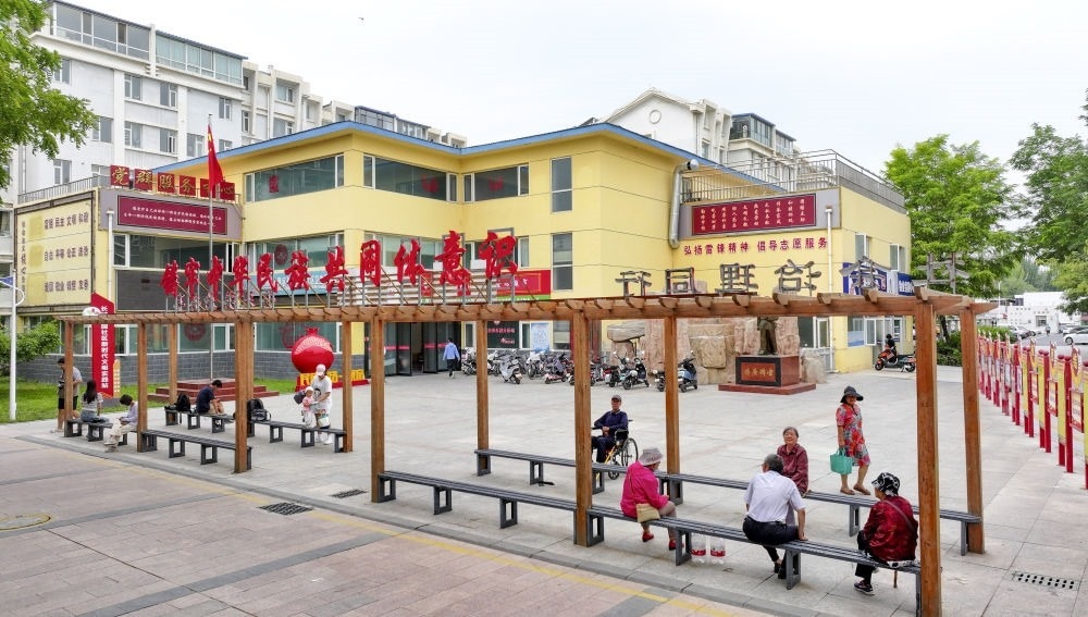 6月20日拍攝的長(zhǎng)城花園社區(qū)一角（無(wú)人機(jī)照片）。