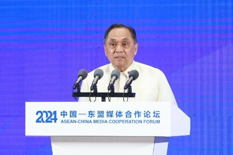 吉米致辭。中國外文局供圖