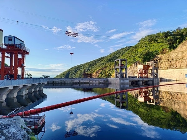 剛果（金）布桑加水電站水庫。中鐵資源集團供圖