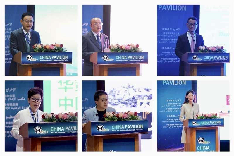 中國(guó)視聽(tīng)機(jī)構(gòu)代表推介優(yōu)秀作品。主辦方供圖