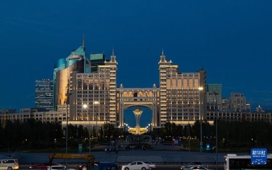 這是7月1日拍攝的哈薩克斯坦首都阿斯塔納街景。新華社記者 白雪騏 攝