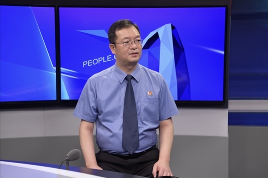 福建省泉州市人民檢察院檢察長施建清。人民網(wǎng)記者 王曉嘯攝